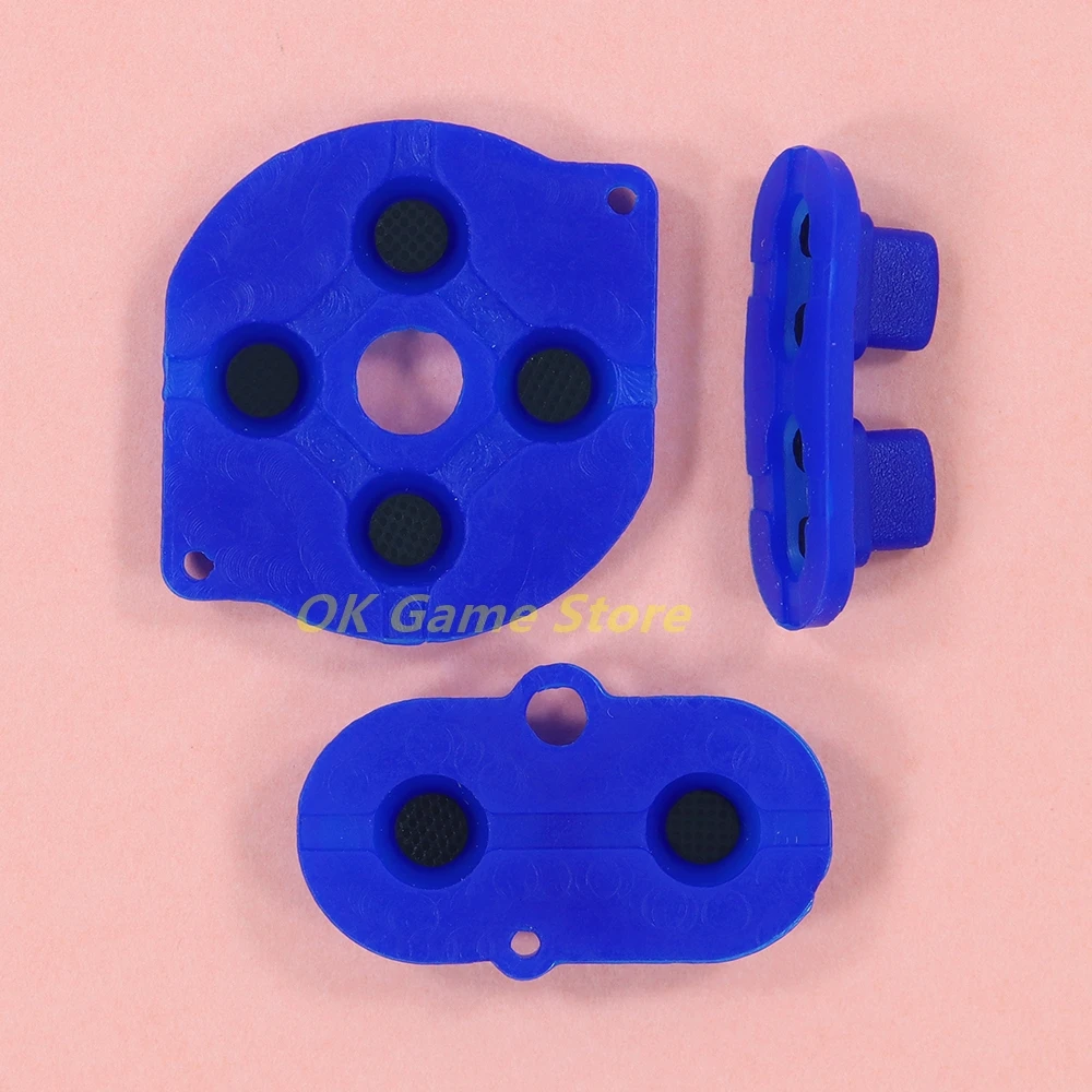 50 set di cuscinetti in gomma conduttiva colorata cuscinetti in silicone per pulsanti per accessori per console di gioco Gameboy Color GBC