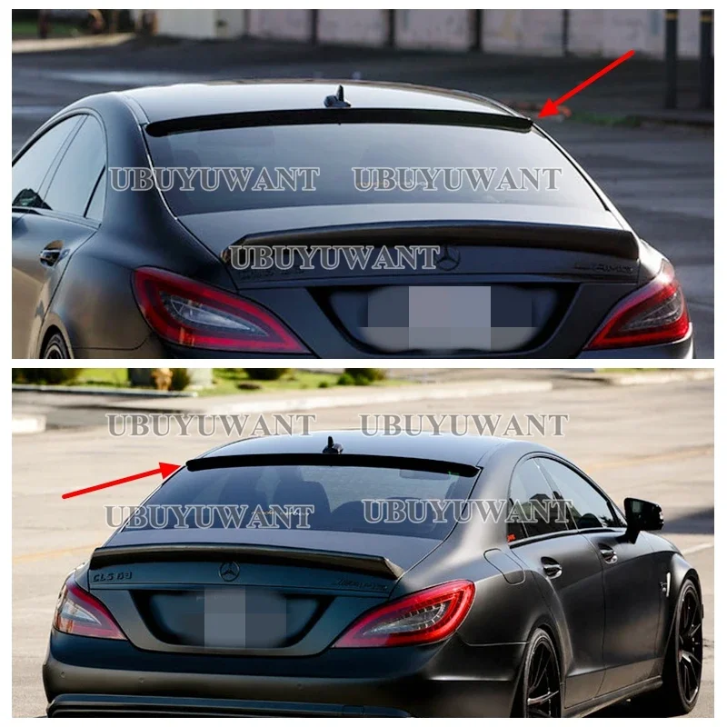 For Mercedes CLS Class W218 Roof Spoiler black Rear Trunk Spoiler Wing AMG Style 2011 2012 2013 2014 2015 2016