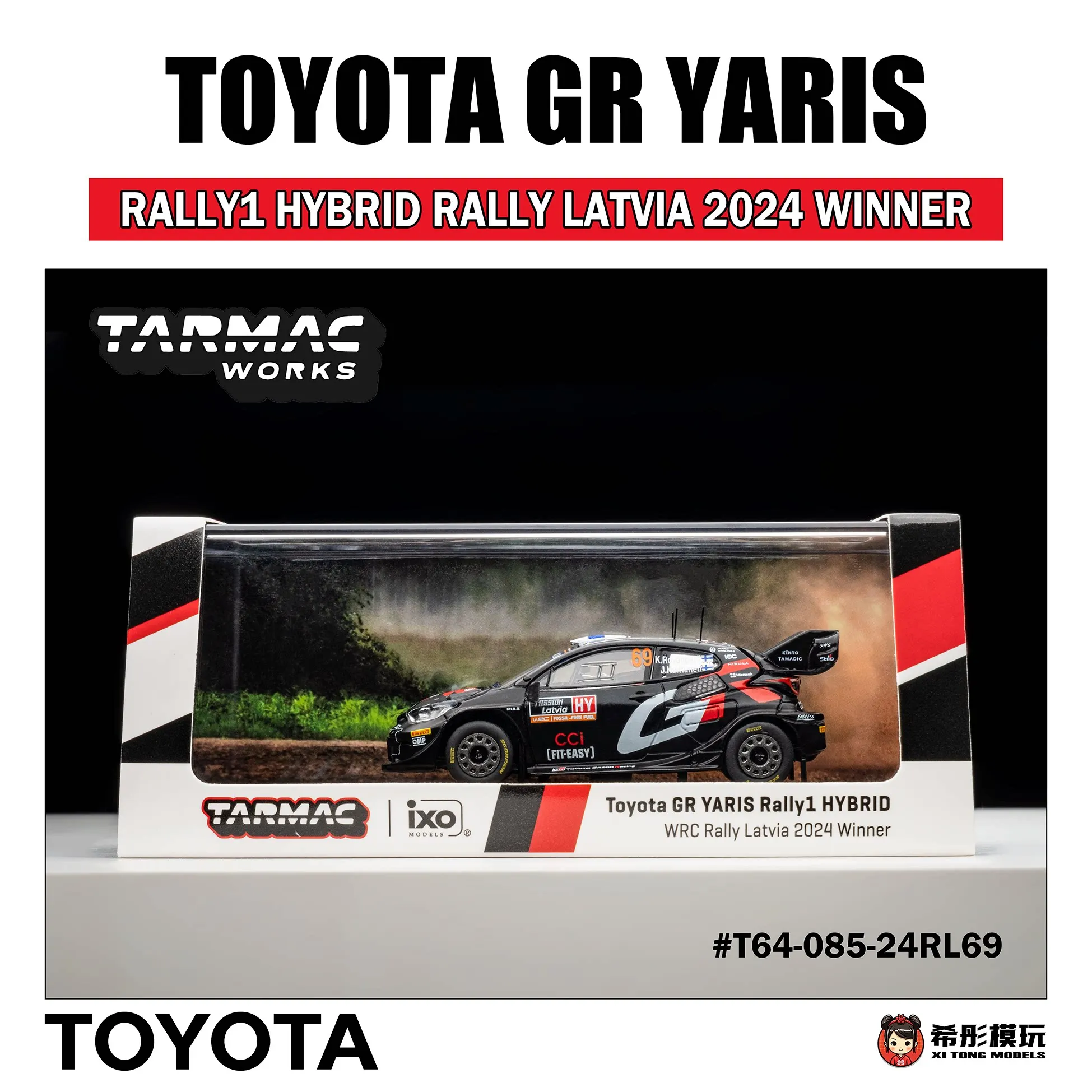 En stock : modèle réduit en alliage moulé sous pression TW 1:64 GR YSRIS Yaris, objet de décoration pour adultes, jouet pour garçons, cadeau d'anniversaire pour enfants.