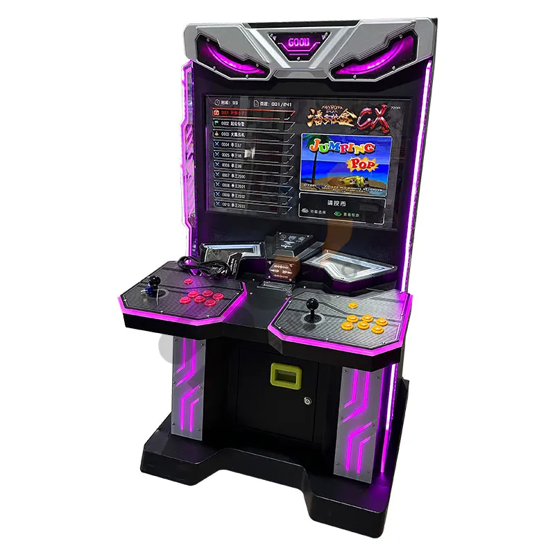 Coin Operated Arcade Machine With Joystick and Buttons Fighting Arcade Video Games Machine