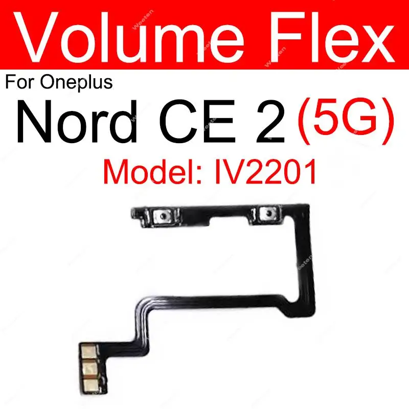 For Oneplus 1+ Nord CE CE 2 CE2 Lite 5G On Off Power Volume Switch Button Flex Cable Side Key Flex Ribbon Replacement