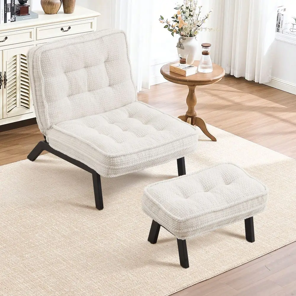 

Стулья для столовой, акцентное кресло с оттоманкой, кресло без подлокотников для спальни и гостиной, удобное мягкое сиденье.