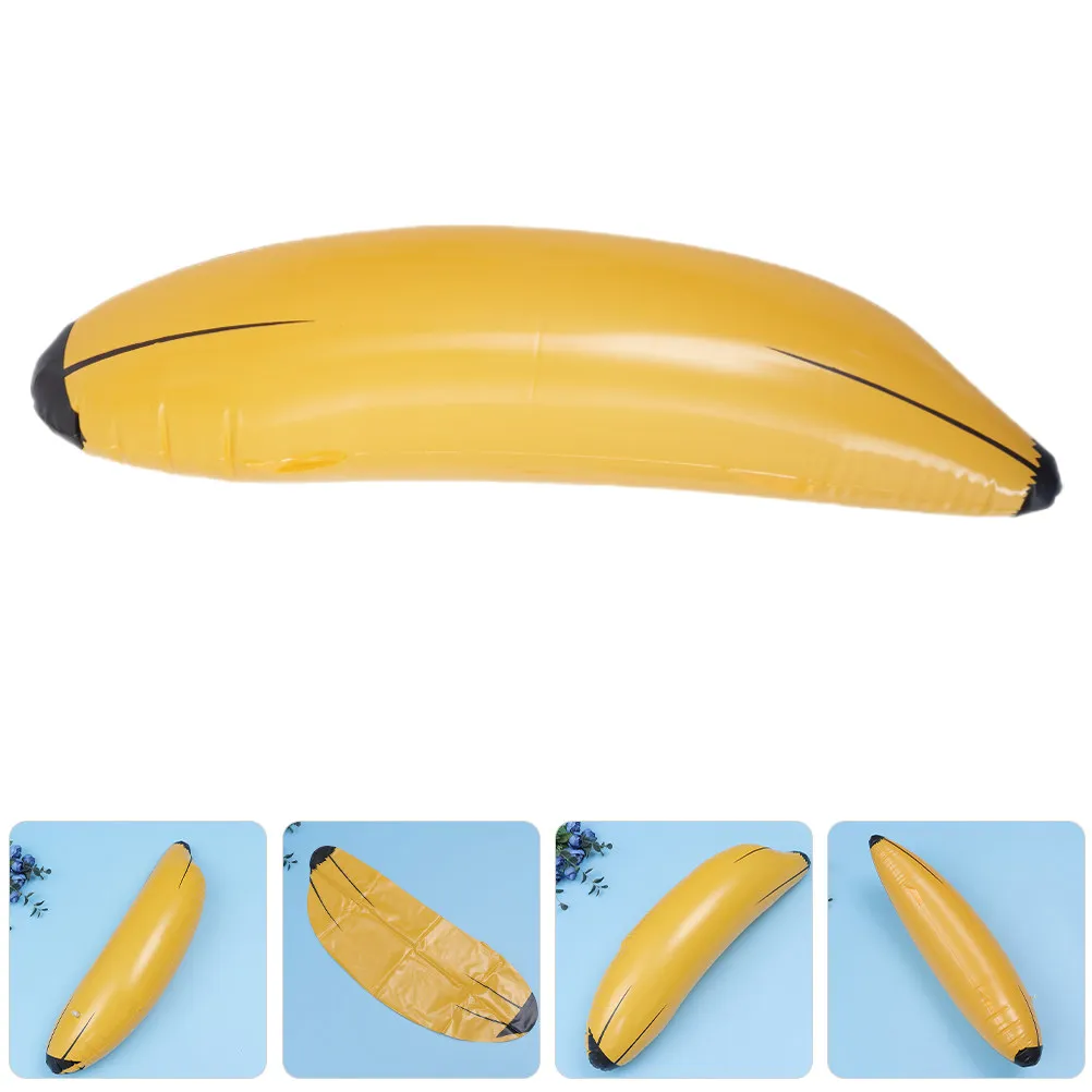 2Pcs Inflatable Banana Floating Playthings Bright Colors Durable PVC Pool Party Decorations Birthday Party Favors