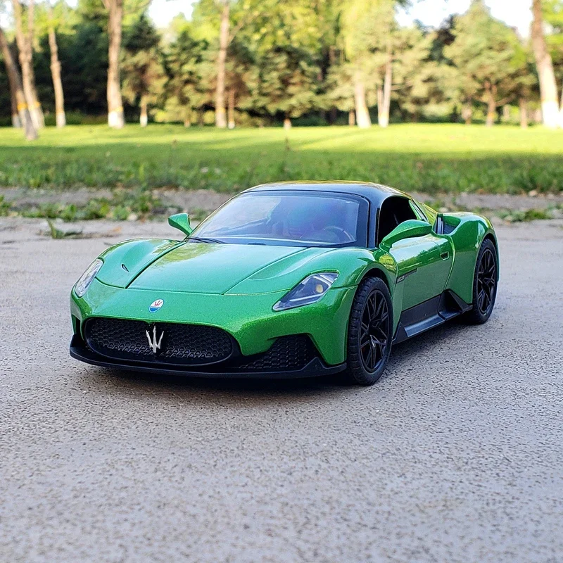 1:22 Maserati MC20 Sport voiture alliage modèle voiture moulé sous pression en métal échelle Collection véhicule modèle son jouet voiture cadeau pour les enfants A577 F