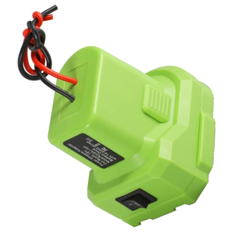 Power Wheel Adapter for Ryobi 18V Li-NiMH Battery Dock Power Connector 14 AWG DIY Adapter Tool P108 P107 P102