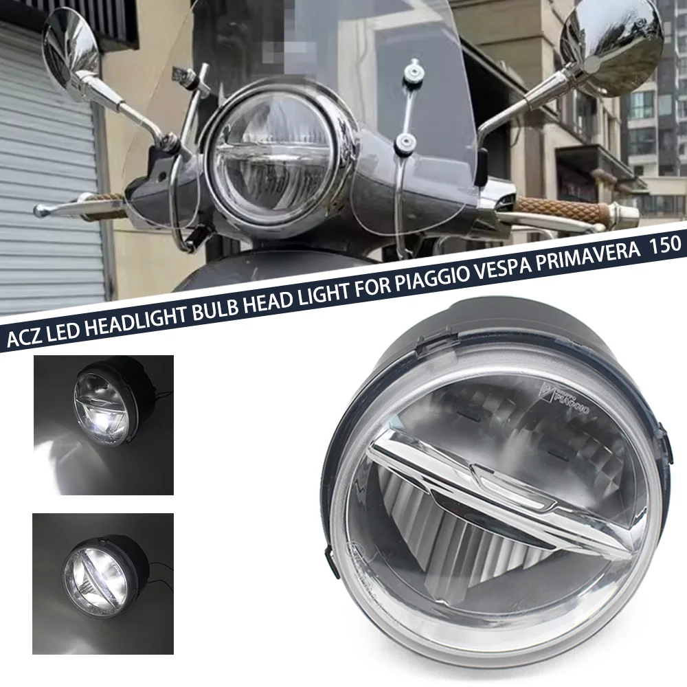 For VESPA Sei Giorni GTV 125 Front Headlight Head Lamp With Position Light