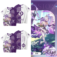 Honkai Star Rail Castorice Role Playing T-shirt Fashion 3D Print Kid Anime Tshirt Men Women Harajuku Short Sleeve O-Neck Y2k Top