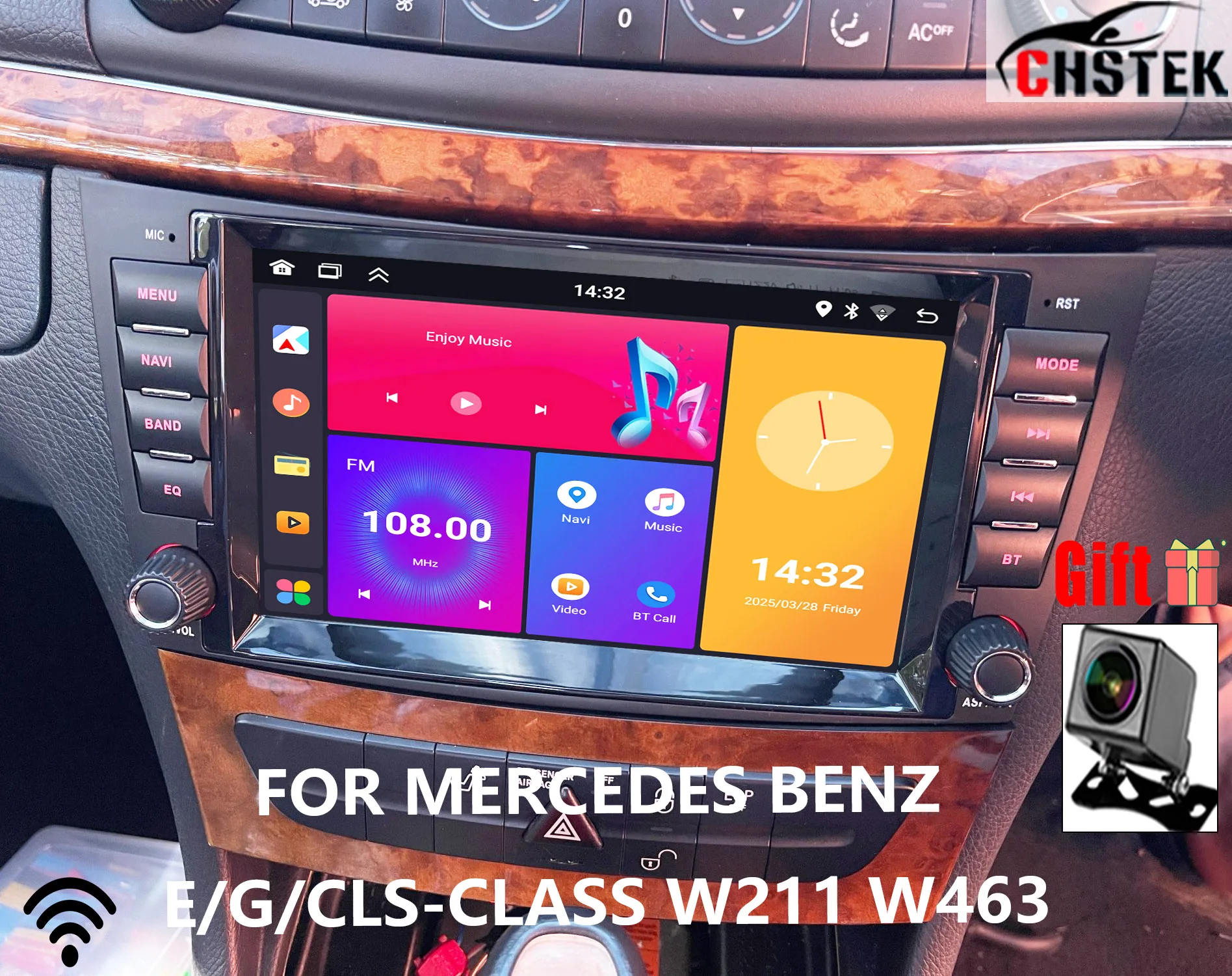 Radio Car Android For Mercedes Benz E-Class W211 GLS W463 W209 CLS W219 Upgrade Models Touch Screen GPS WIFI Refit Substitute FM