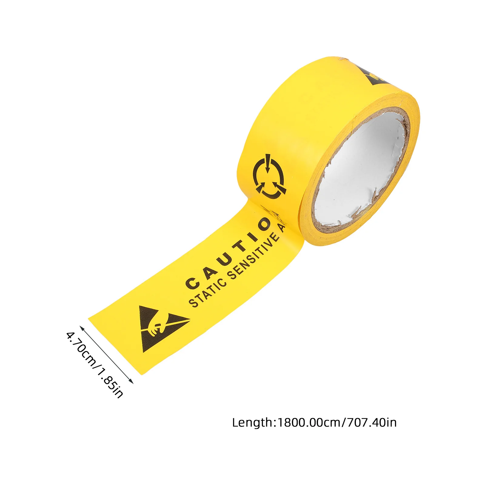 Anti-Static Warning Tape Yellow Floor Marking Tape Roll for Construction Safety Caution Signs Security Warning Labels