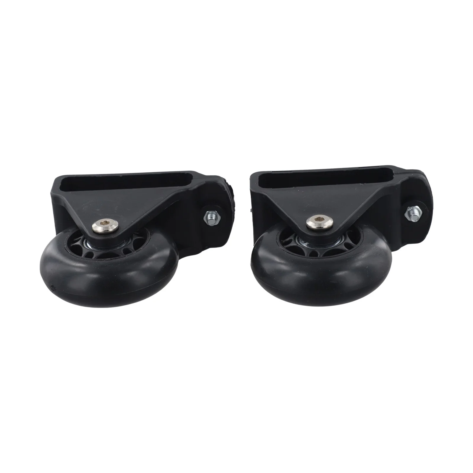 Telescopic Ladder Wheels For Easy Movement And Stability With 330 Lbs Load Capacity PU Castors 8.6cm Black