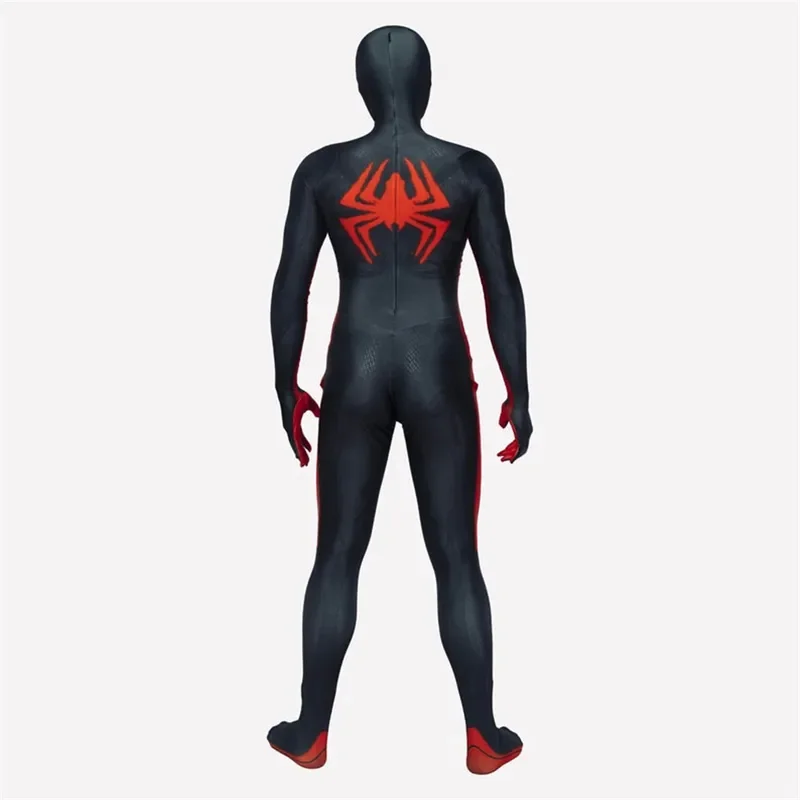 2025 New Halloween Miles Morales Across the Spiderverse Cosplay Costume SpiderSuit Zentai Bodysuit Men Adults Kids Party Ju abc