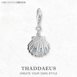 Shell 925 Sterling Silver Charm Pendant Brand New Gift For Women Summer Stylised Fine Jewelry