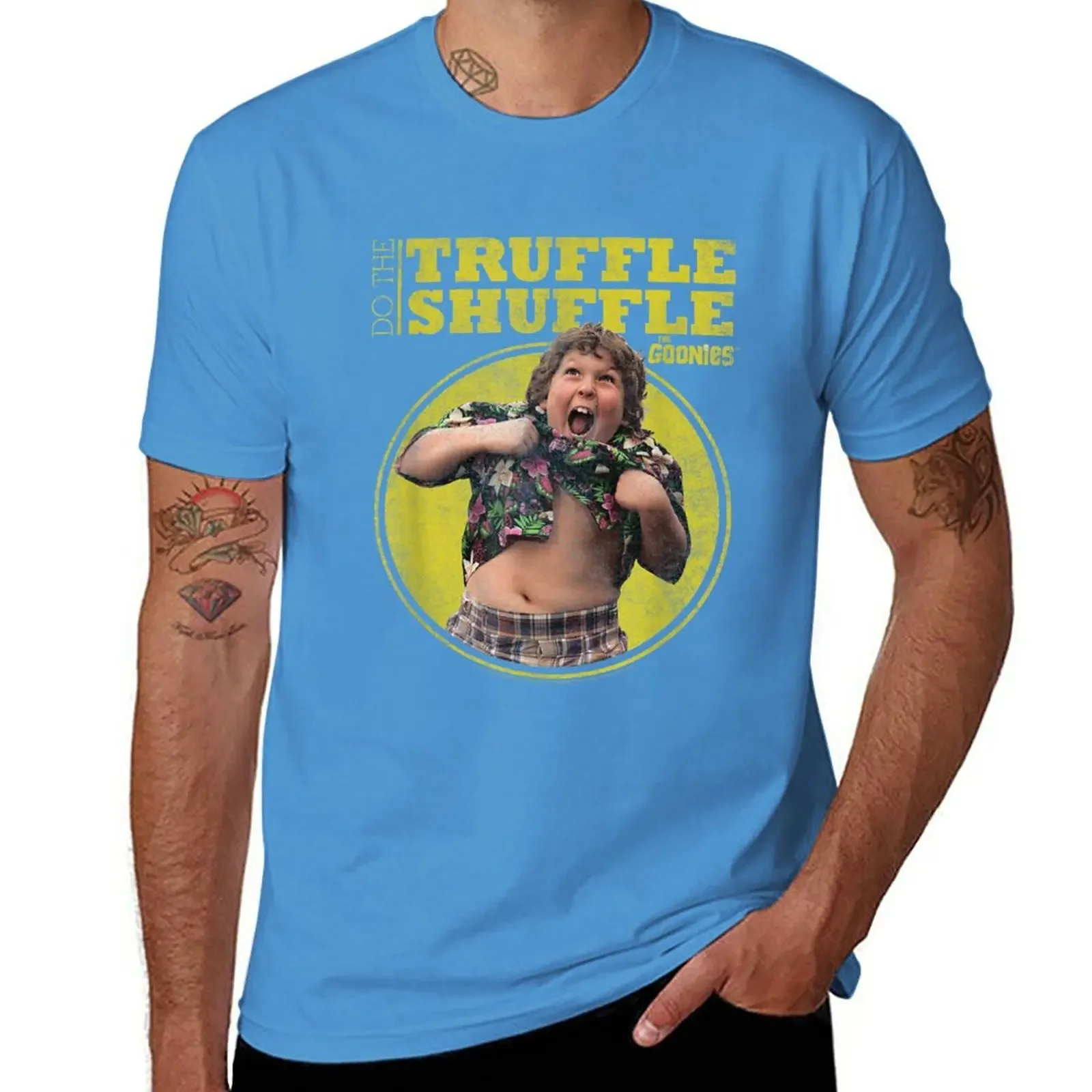 graphic t shirt quick drying shirt black t shirts for men  New The Goonies Chunk Truffle Shuffle T-Shirt  harajuku