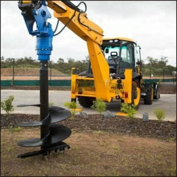 OEM 2-40T Excavator Attachment Hydraulic Auger Soil Borer Auger Drill Earth Auger Drive Earth Boring Hydraulic Soil Drill