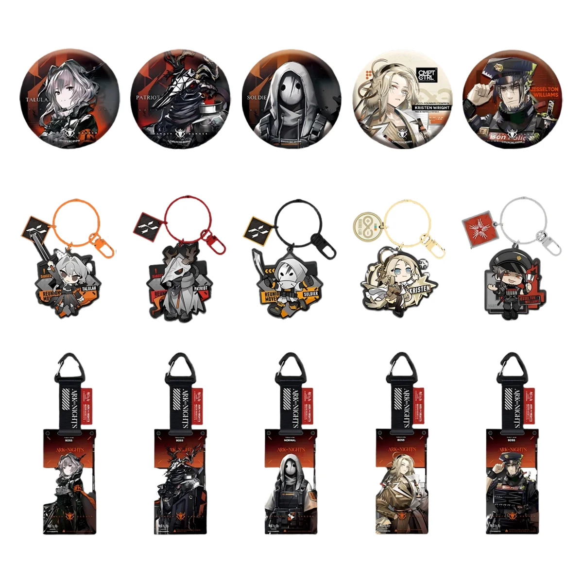 

Официальный товар Sunsyea Arknights, оригинальный подлинный брелок со значком Buldrokkastee Jesselton Kristen Soldier Talulah