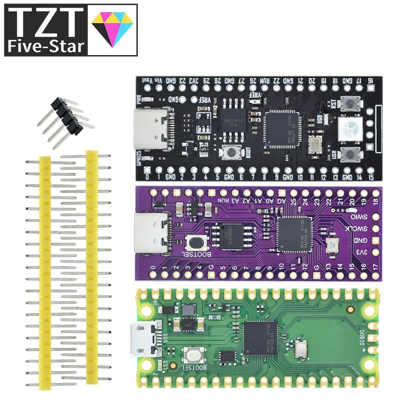 For Raspberry Pi Pico Board RP2040 Dual-Core 264KB ARM Low-Power Microcomputers High-Performance Cortex-M0+ Processor