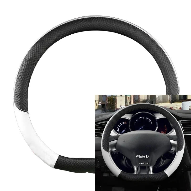 

For Citroen DS3 DS 3 Car Steering Wheel Cover Racing Cabrio PU Leather Auto Accessories