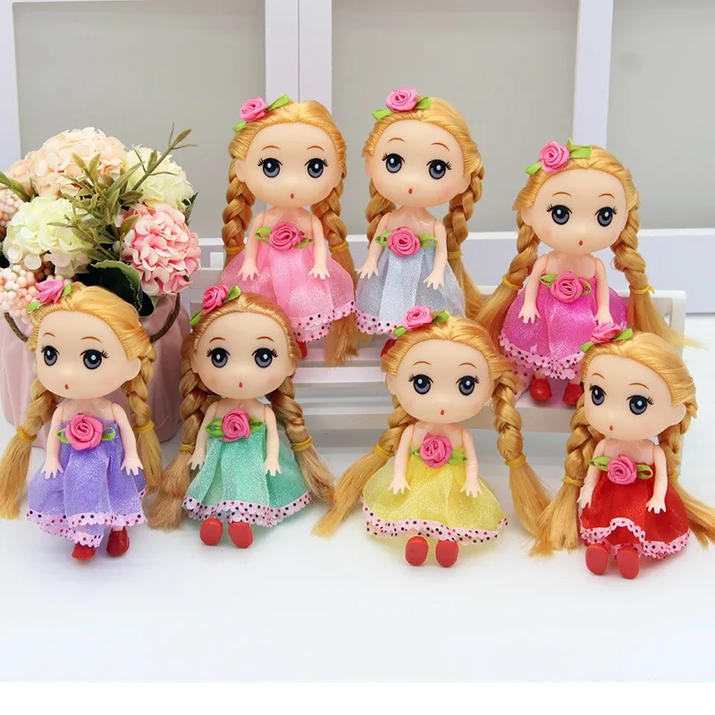 

12 см милые виниловые игрушечные украшения для кукол, подарки на день рождения для девочек, подвеска в виде сумки для ключей от машины, рождественские подарки.