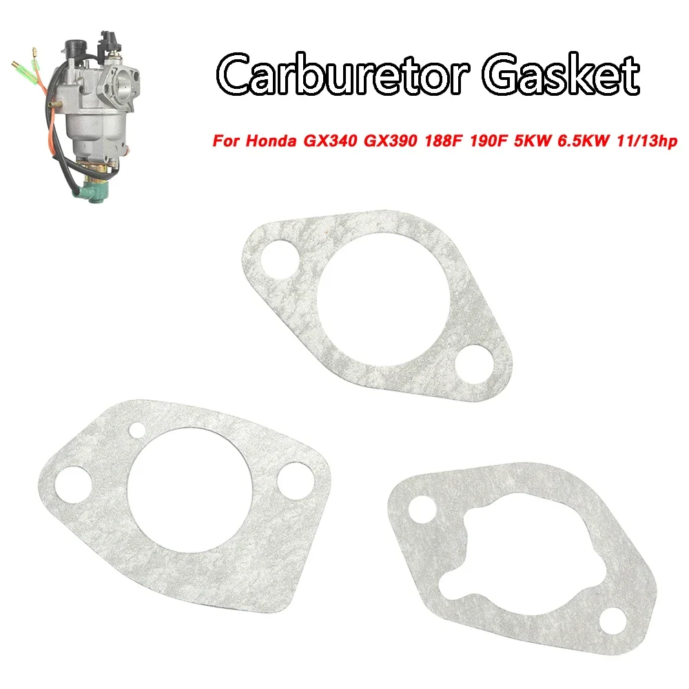 1 SET For GX340 GX390 188F 190F 5KW 6.5KW 11/13hp Engine Motor Generator Parts Carburetor Intake Gasket