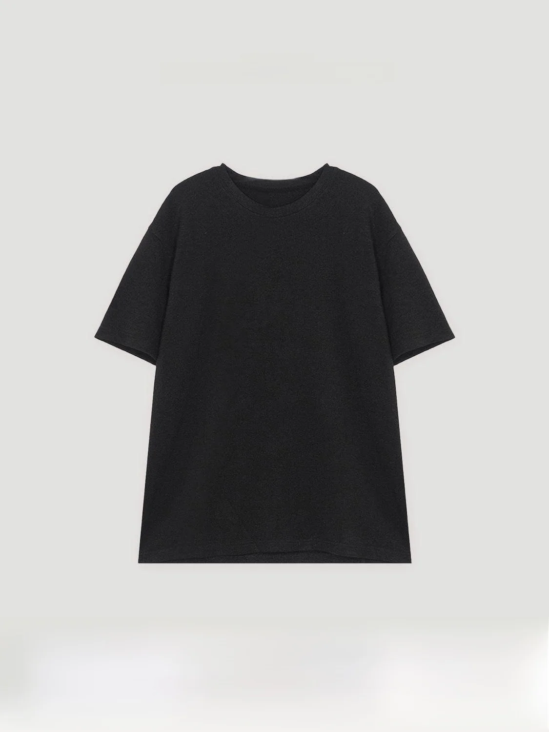 

Loose Fit Modal ort Sve T-irt Women's Stand Sle Comfortable Soft Draped Casual Pure Color Top for Ladies