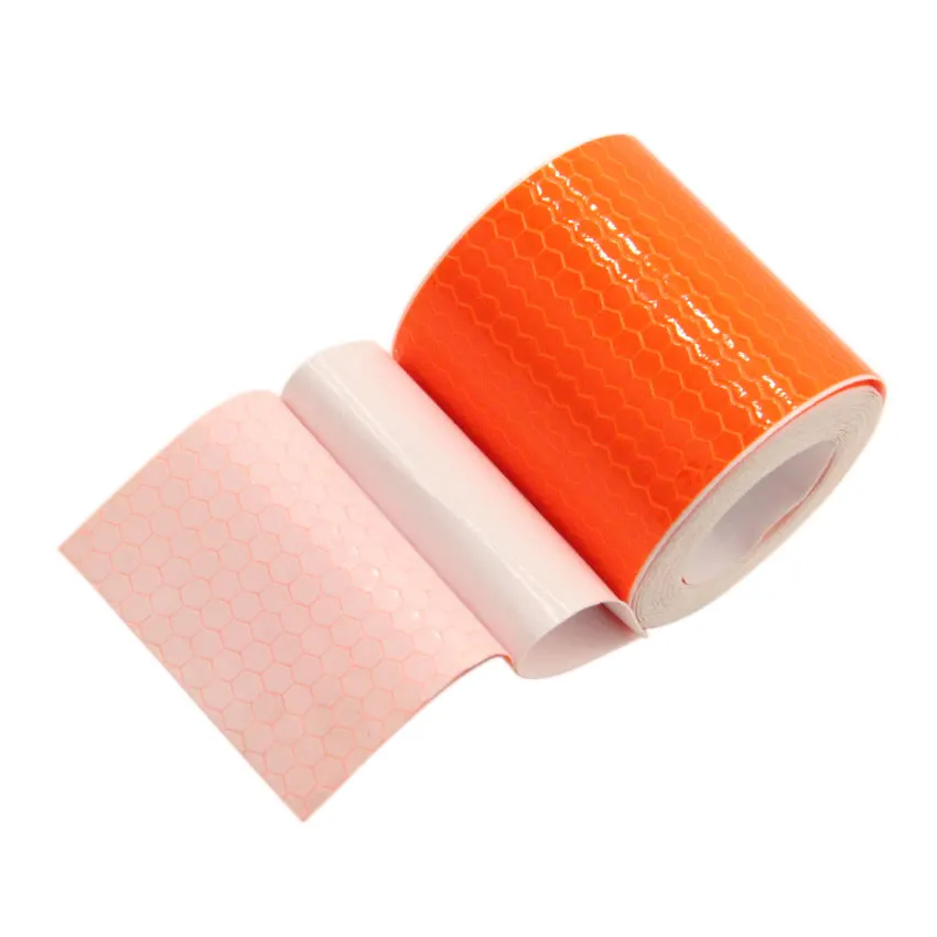 5CM High Visibility Bicycle Reflector Sticker Orange Cycling Wheel Rim Reflective Tapes Decal Self-Adhesive DIY 10m Film For Car