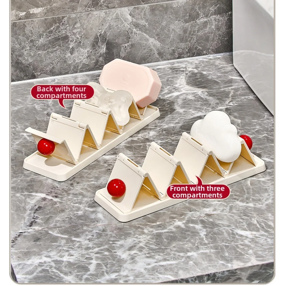 

Складной держатель для мыльницы с дренажным поддоном для ванной комнаты, кухонной столешницы для душа, ванной комнаты, кухонные губки, сохраняют мыльницы