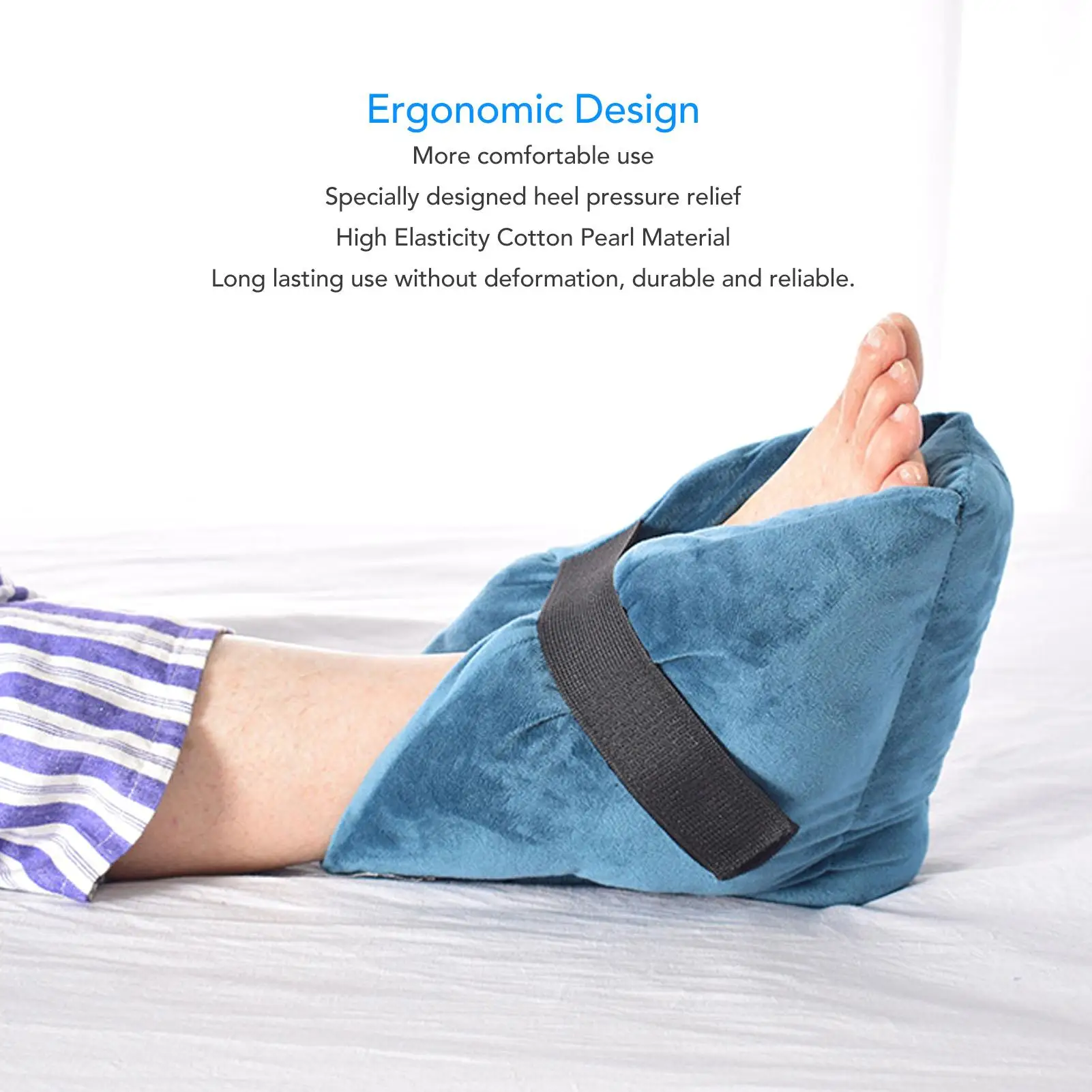 AliExpress-Protecteur de coussin de talon confortable, doux, design ergonomique pour les ulcères de décubitus