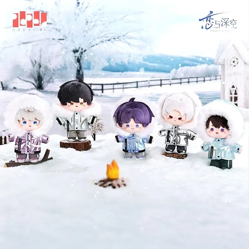 Love And Deepspace Offizielle Winter Wanders Plüschpuppe Rafayel Xavier Zayne Winter Daunenjacke Figur Rucksackanhänger Geschenk