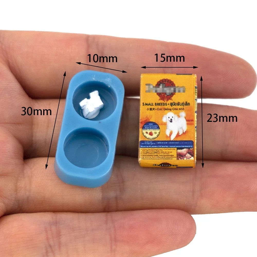 1/12 casa delle bambole in miniatura cane gatto cibo per animali domestici con piatto modello giocattolo per casa delle bambole accessori decorazione ob11 bjd