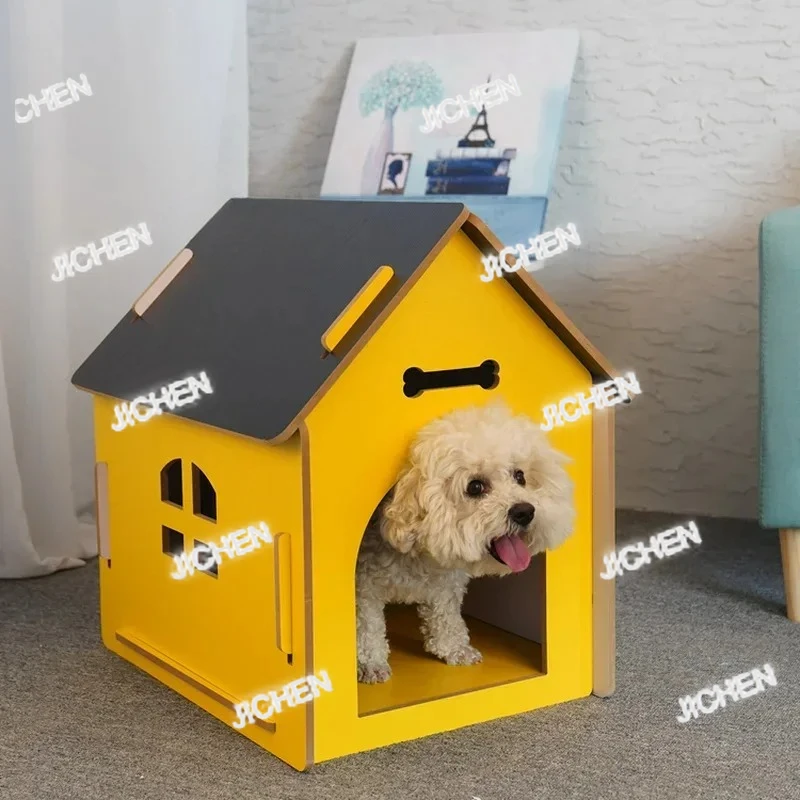 

ZQ уличные питомники для собак в помещении, на балконе, для гостиной, дома для маленьких собак, четыре сезона, универсальный кошачий туалет, деревянный сад, домашнее животное, кролик Vi