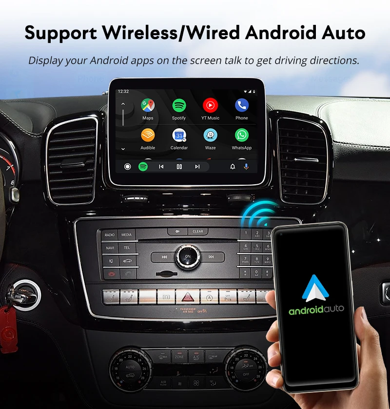 2025 واجهة JoyeAuto اللاسلكية Apple CarPlay لمرسيدس 2015-2018 NTG5.0 اللاسلكية أندرويد السيارات مرآة لينك صندوق AirPlay #4