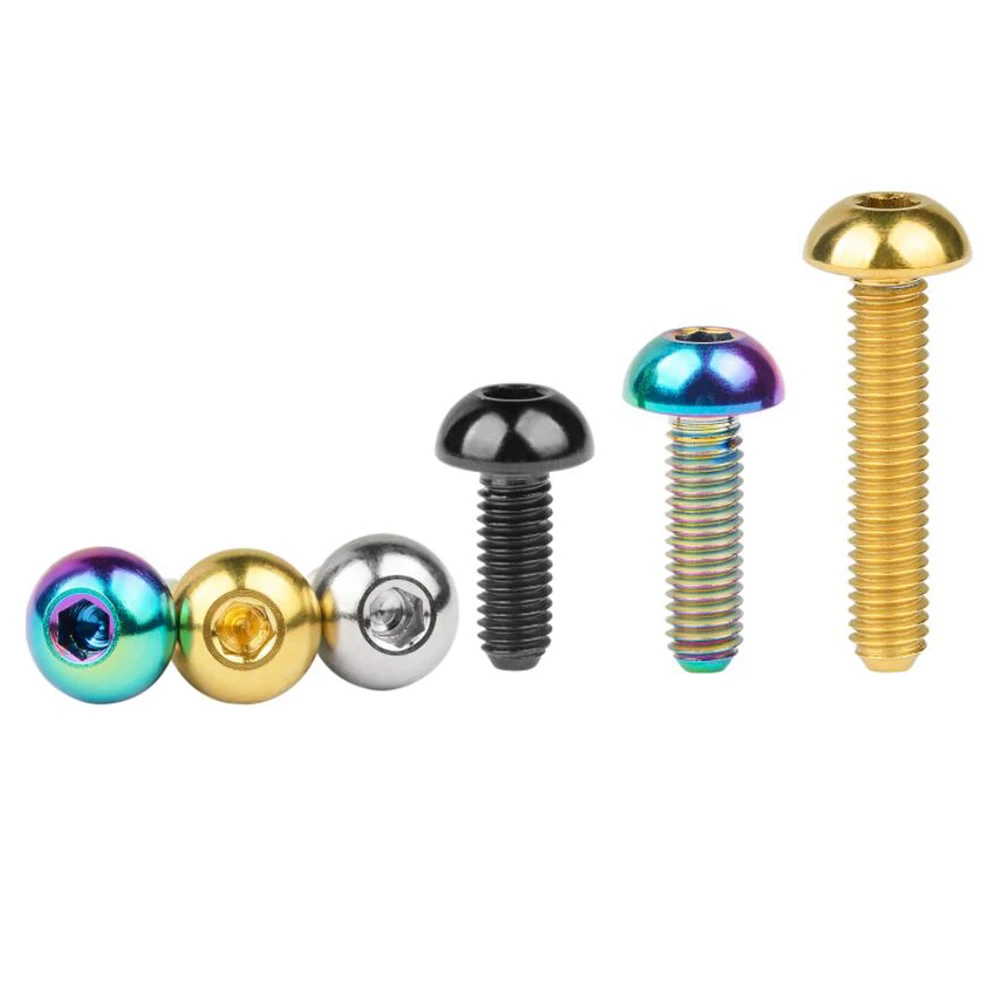AliExpress Yiqianyuan ISO7380 M3 M4 M5 M6 M8 Titanium Screws Hexagon Socket Button Head Mushroom Screws for RC Parts Bicycle Motor Fittings