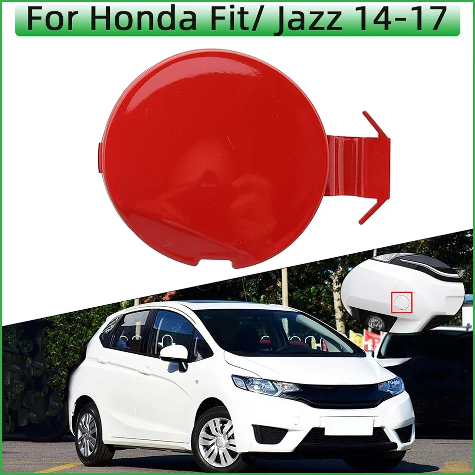 

Front Bumper Towing Hook Eye Cover Cap For Honda Fit / Jazz GK5 2014 2015 2016 2017 Tow Hook Trailer Lid Housing Shell Garnish