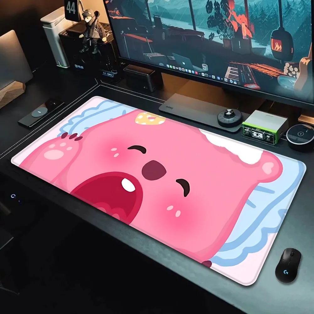 Hot Cartoon Cute Loopies Mousepad HD Printing Computer Gamers Locking Edge Non-slip Mouse Pad XXL90x40cm Keyboard PC Desk Pad