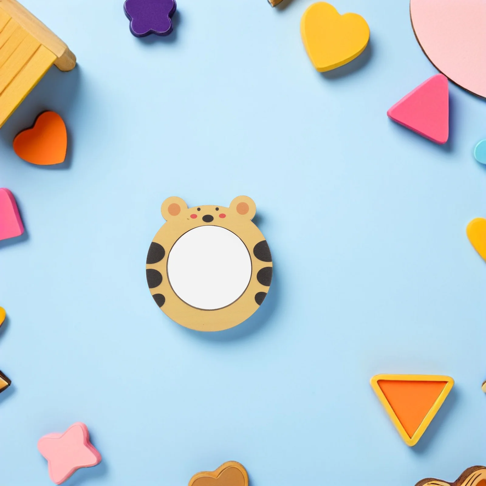 2 قطعة حمام خشبي مرآة الطفل للمهارات المعرفية التفاعلية طفل المياه اللعب التعلم سبب تأثير النمر تصميم حوض استحمام للأطفال #4