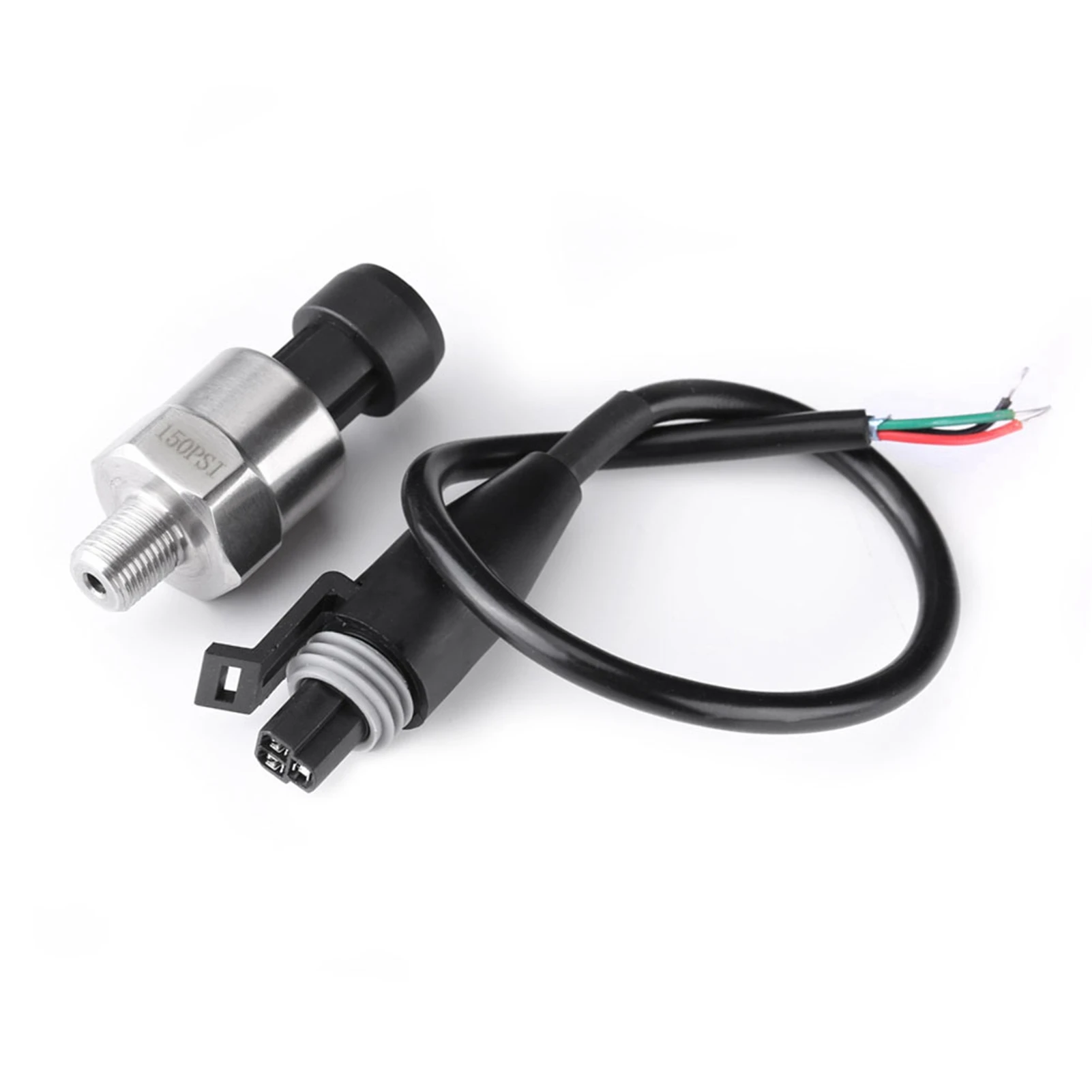 Portable Pressure Gauge Transducer 1/8NPT Thread Stainless Steel Pressure Transducer Sender Sensor for Oil Fuel Air Water