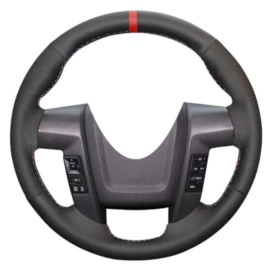 

DIY Stitch Customized Steering Wheel Covers for Ford F-150 F150 SVT Raptor 2010 2011 2012 2013 2014 Interior Accessories Sew Bl