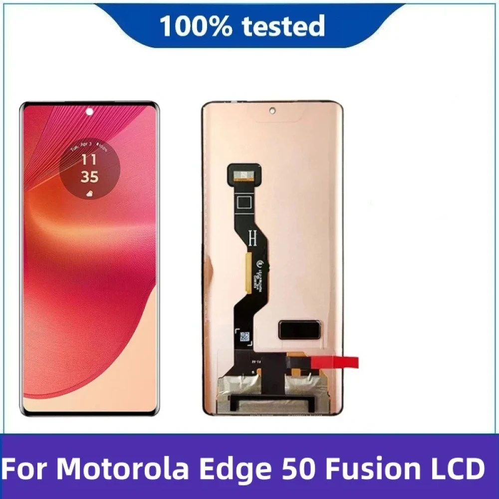 6.7\'\' P-OLED Edge 50 Fusion LCD For Motorola Moto Edge 50 Fusion LCD Display Touch Screen Digitizer Assembly With fingerprint