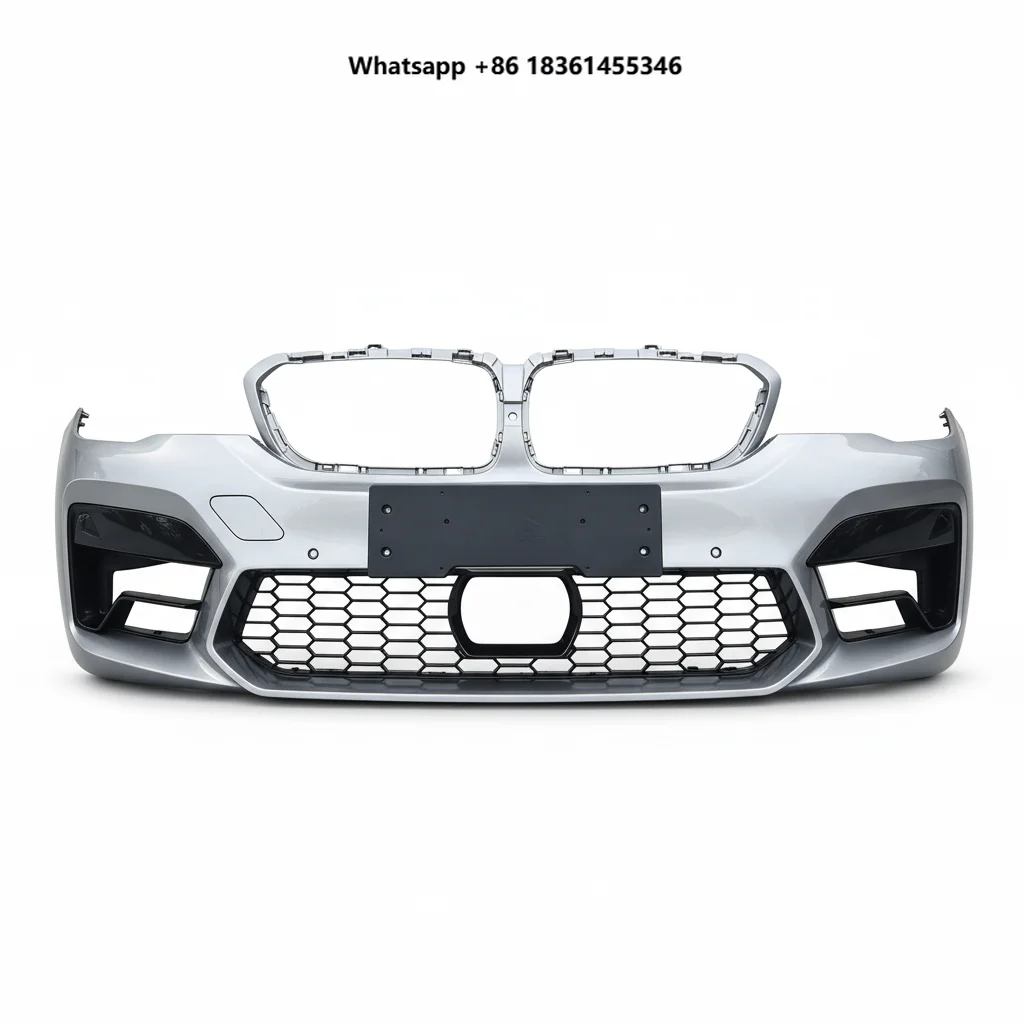 For M5 F90 Front Bumper Grille Body Kit 2020-2022 Universal Fitment Silver Foams for Cars High Quality