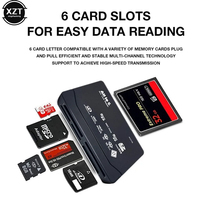 All In One Card Reader USB 2.0 SD Card Reader Adapter Support TF CF SD Mini SD SDHC MMC MS XD Memory Card Reader Writ Converter