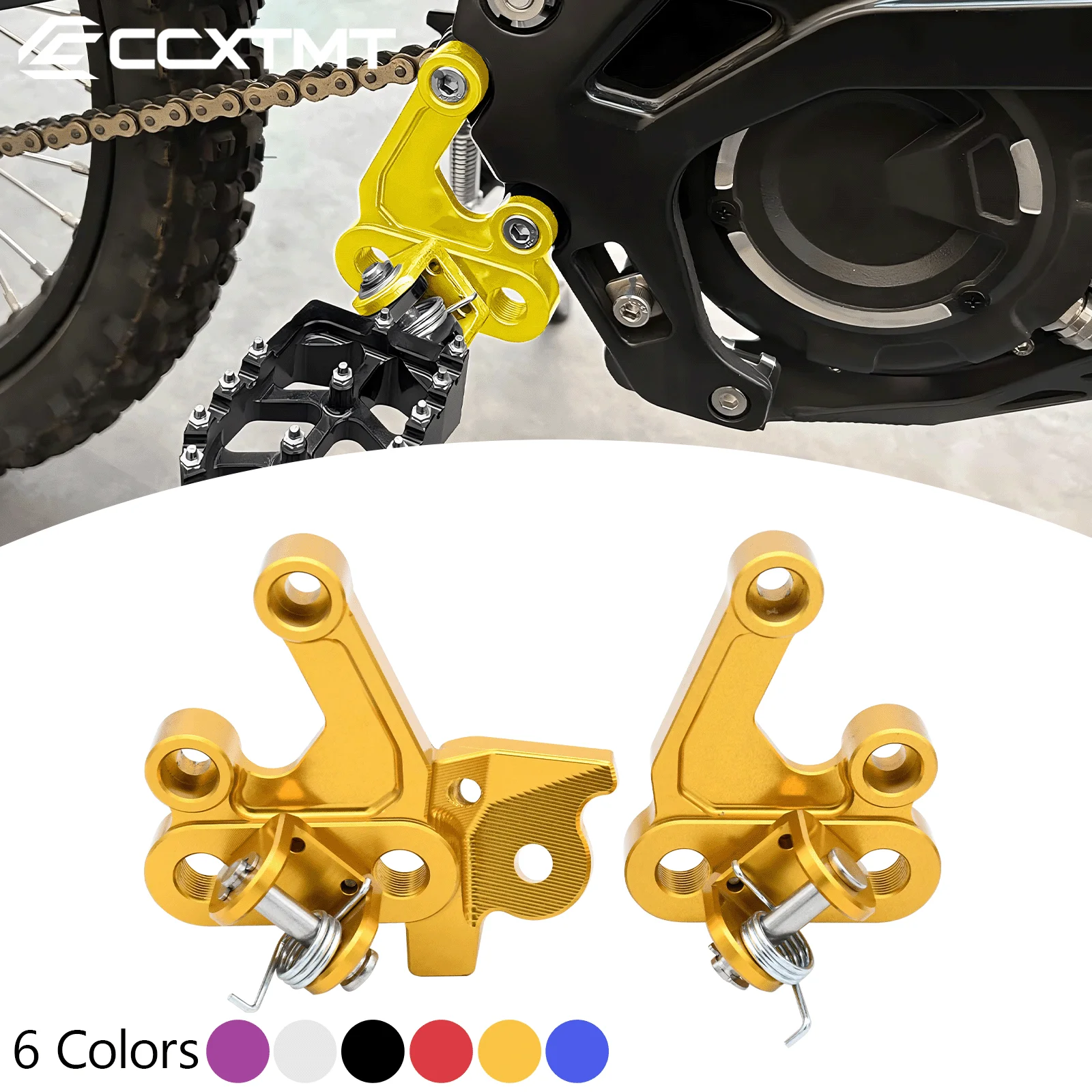 Electric Dirt Pit Bike Pedal Mount Support Bracket Foot Pegs Fixing Bracket Rests For Surron Light Bee X S For Segway X160 X260