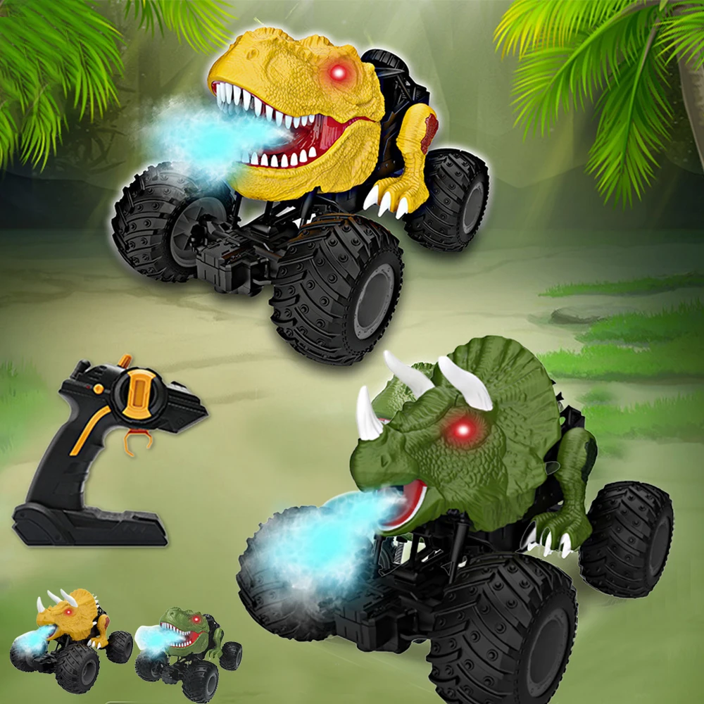 

Remote Control Dinosaur Car Drift Truck with Smart Spray Full Functions for Boys for Children Simulated Dinosaur Car AN88