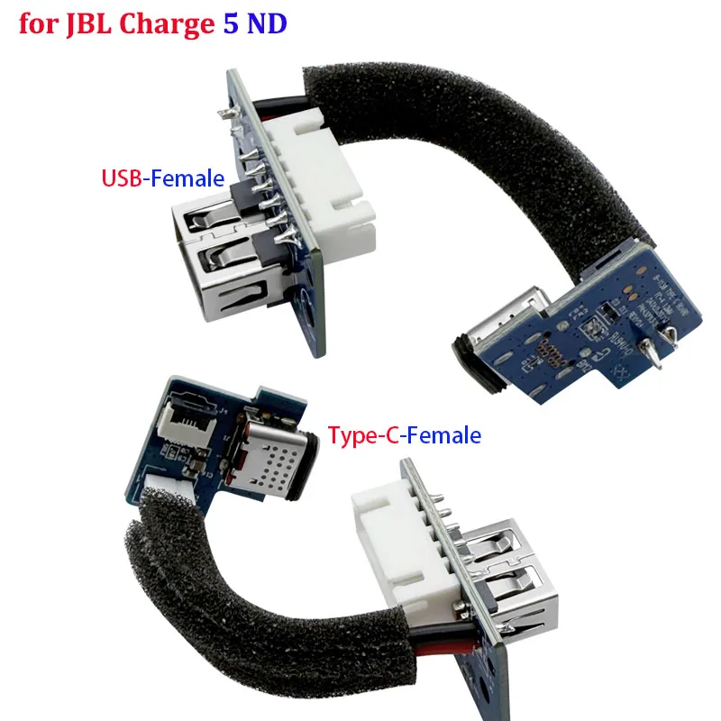 1 قطعة لـ JBL Charge 5 ND ميناء شحن الصيانة أجزاء اللوحة الصغيرة USB-C موصل مقبس شحن 5 استبدال لوحة الطاقة