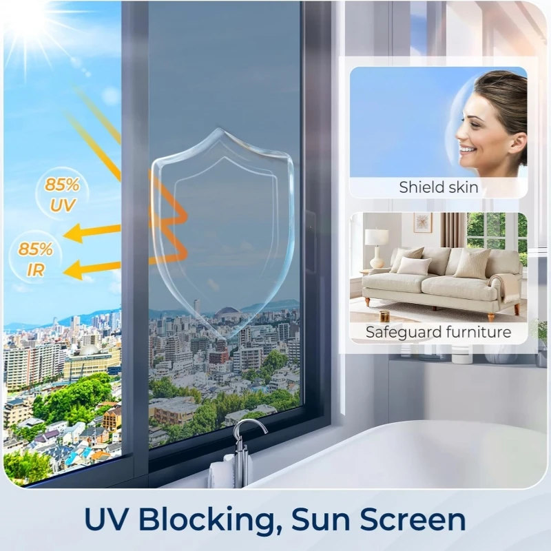 Best Sellers One Way Vision Privacy Protection Anti-UV Rejection Building Sticker Solar Protection Window Tint FQ5213-fro