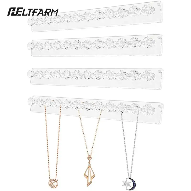 

12 In 1 Adhesive Paste Wall Hanging Storage Jewelry Hooks Jewelry Display Organizer Earring Ring Necklace Hanger Holder Stand