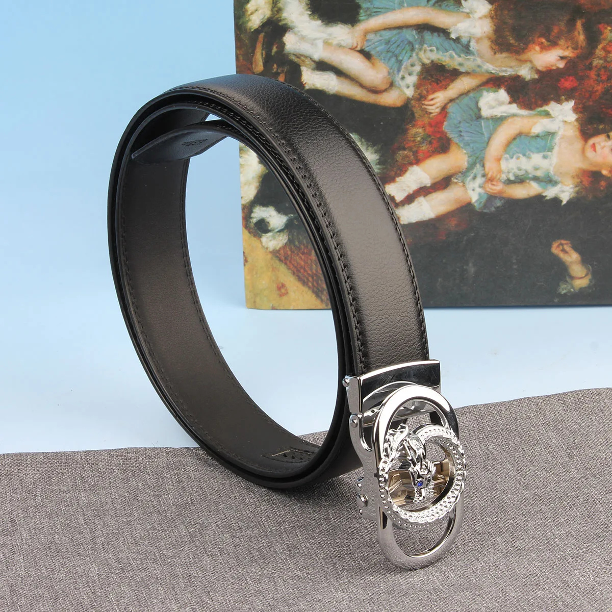 Belts Women Luxury Famous High Quality Dress PU Leather Automatic Buckle Brand Designer Female Belt Multi colored New