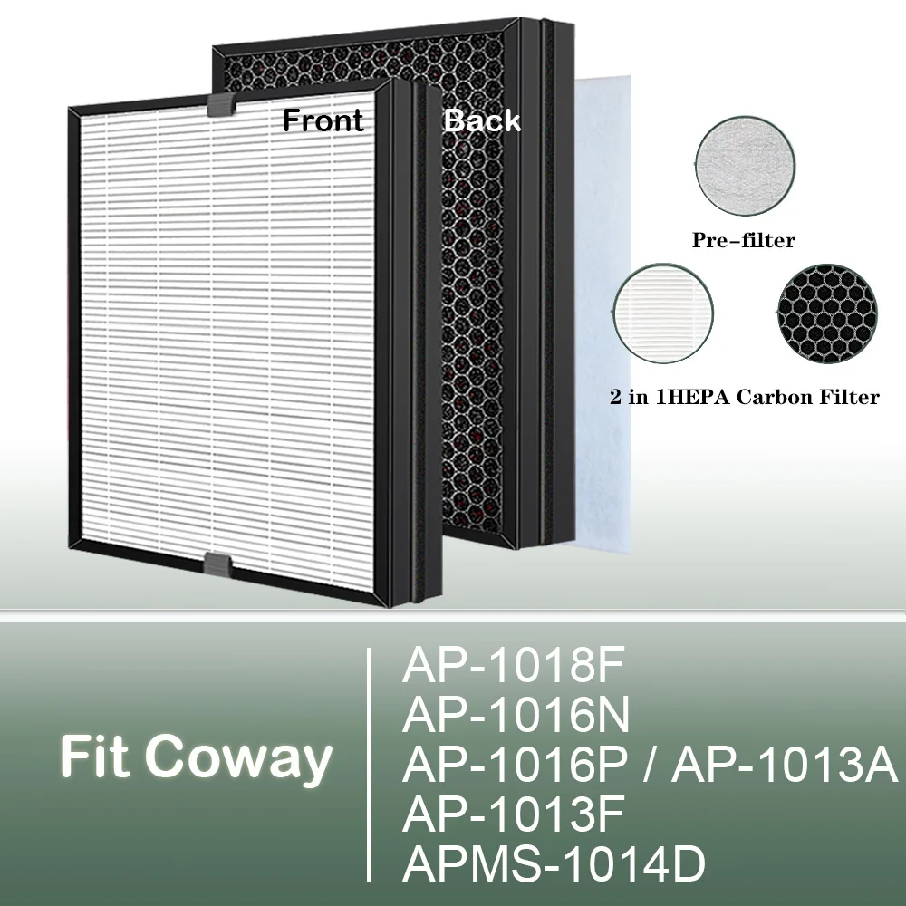 

Очиститель воздуха Coway Фильтр HEPA Композитный угольный фильтр AP-1018F AP-1016N AP-1013A AP-1013F APMS-1014D