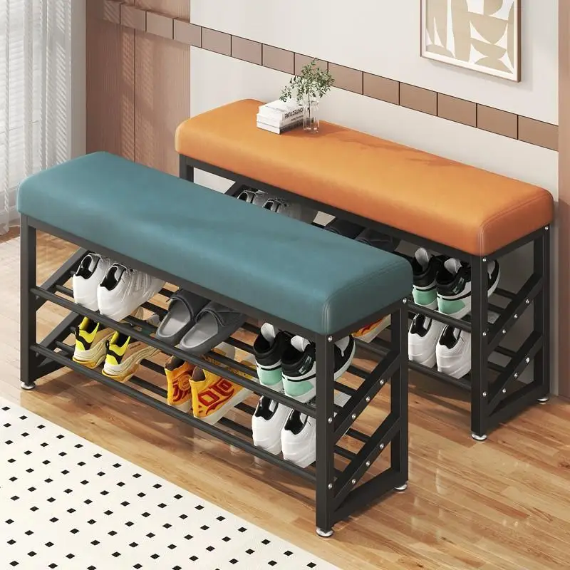 

1Pc Home Modern Soft Comfortable Bench Living Room Furniture Shoes Rack 60cm Length Stool