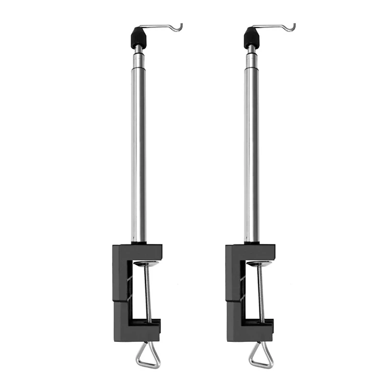 2 Pack Rotary Tool Round Grinder Telescopic Hanging Stand Holder With Table Clamp, Flex Shaft Hanger Stand Tool Durable