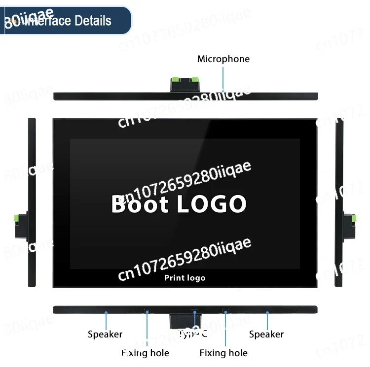 

14-дюймовая настенная сенсорная панель 2 ГБ Ram 16 ГБ Rom Android Wi-Fi PoE Умный дом с RJ45